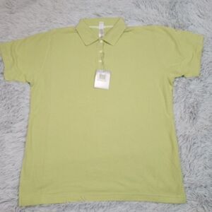Page & Tuttle Shirt Womens M Green Golf Polo Preppy Casual Comfy Lightweight New